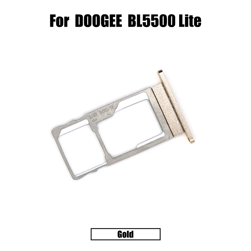 BingYeNing Для Doogee BL5500 Lite лоток для sim-карты держатель для sim-карты слот для sim-карты лоток держатель - Цвет: Gold