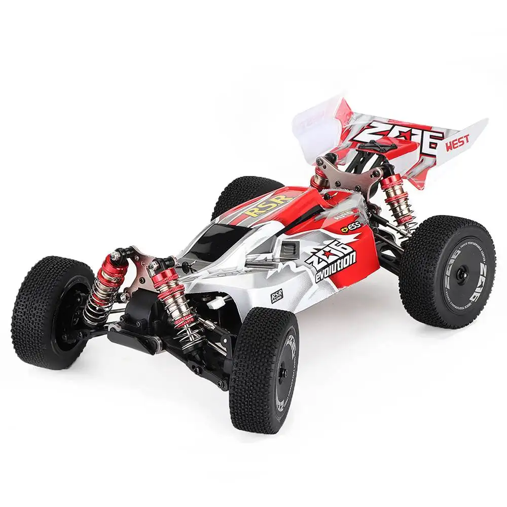 US $129.59 Wltoys 144001 114 24g 4wd High Speed Racing Rc Car Vehicle Models 60kmH Two Battery 74v 2600mah Remote Control Cars Model