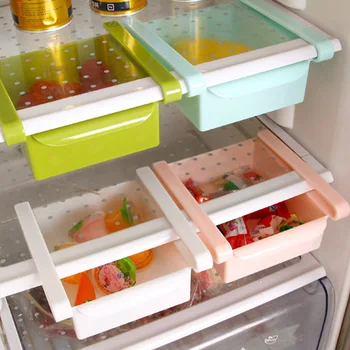 

Multifunction Fridge Box Slider Fridge Drawer Organizer Food Savers Storage Container LBShipping