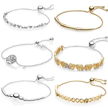 Блестящие ажурные бабочки цветок дерево со стволом жизни скользящий браслет подходит бусины из стерлингового серебра 925 Шарм Европа ювелирные изделия