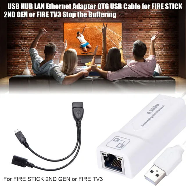 Lan Ethernet Adapter Auto-connect USB 2.0 Adapter For  Fire TV 3 /  Stick Gen 2 / 2 Stop Buffering for PC Windows Laptop - AliExpress