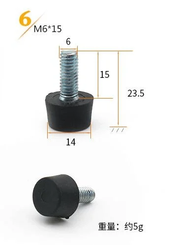 8pc/lot Furniture Adjustable Bolt Chair Feet level Floor Protector leg Pad Base M8 M6 Sofa Cabinet Table Mute damping anti-skid 6
