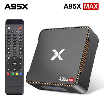 

Android Smart TV Box A95X MAX Amlogic S905X2 4GB RAM 64GB ROM Video Recording Android 8.1 Set Top Box 2.4G&5GHz Dual Wifi BT4.2