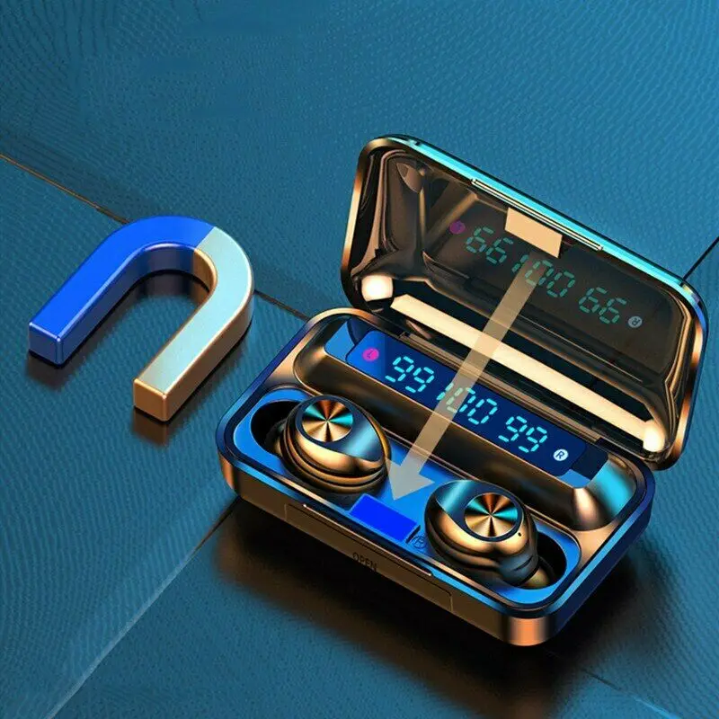 New TWS Bluetooth Earphone 5 0 Earbuds High Fidelity Stereo In Ear Headphones Touch Waterproof Sport Wireless Earphones