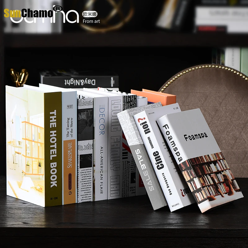 Nordic Style Simulation Book Model Decor Book Living Room Soft Fake Book Decor 