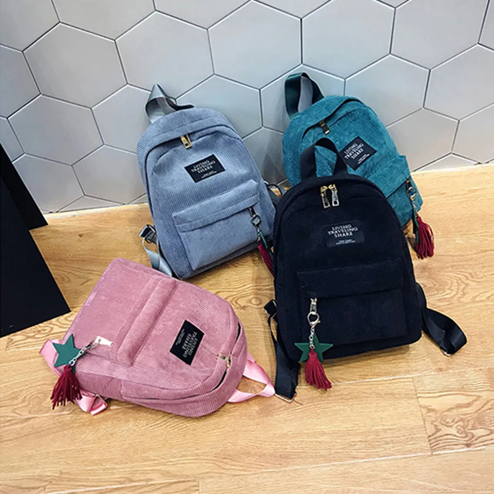 Женские Модные школьные сумки с кисточками в консервативном стиле с буквенным принтом на молнии, мягкий рюкзак для путешествий, Прямая поставка