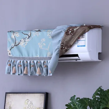 

Luxury Air Conditioner Cover Romantic Dust-proof Decor Decoration Wall Mounted Air Conditioning Floral Birds Home Dust Covers