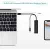 QGeeM USB Hub 3.0 Adapter 0.11m Card Reader USB Splitter for Xiaomi Laptops Macbook Pro USB 3.0 Hub for PC Computer Accessories 6