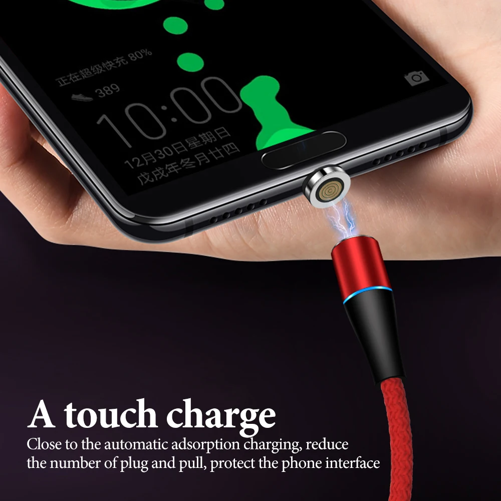 Магнитный кабель Micro usb type C адаптер зарядное устройство Быстрая зарядка магнит Android телефон кабель Поддержка передачи данных