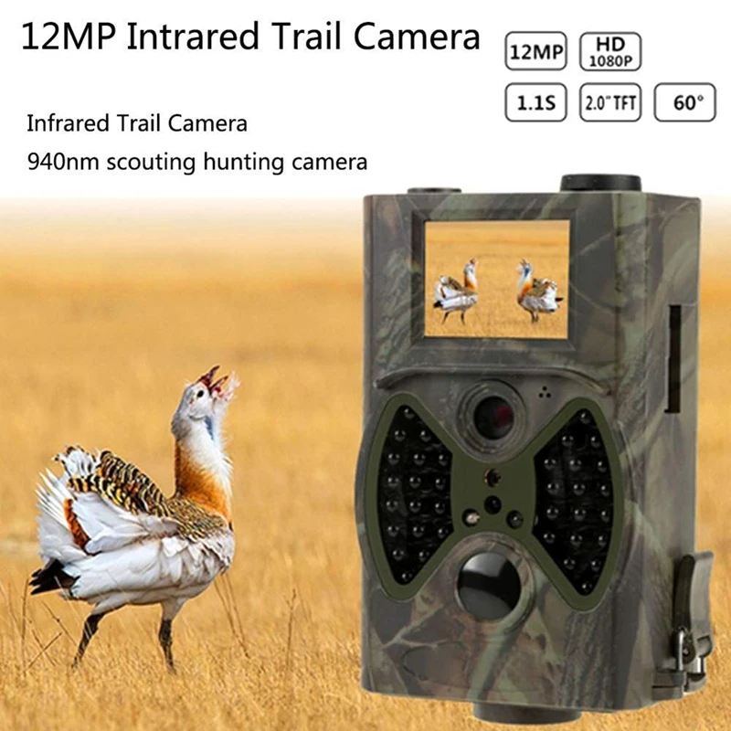

AAAE Top-HC-350A Trail Camera 16MP HD 1080P Infrared Night-Vision Hunting Camera for Wildlife Monitoring &Home Security