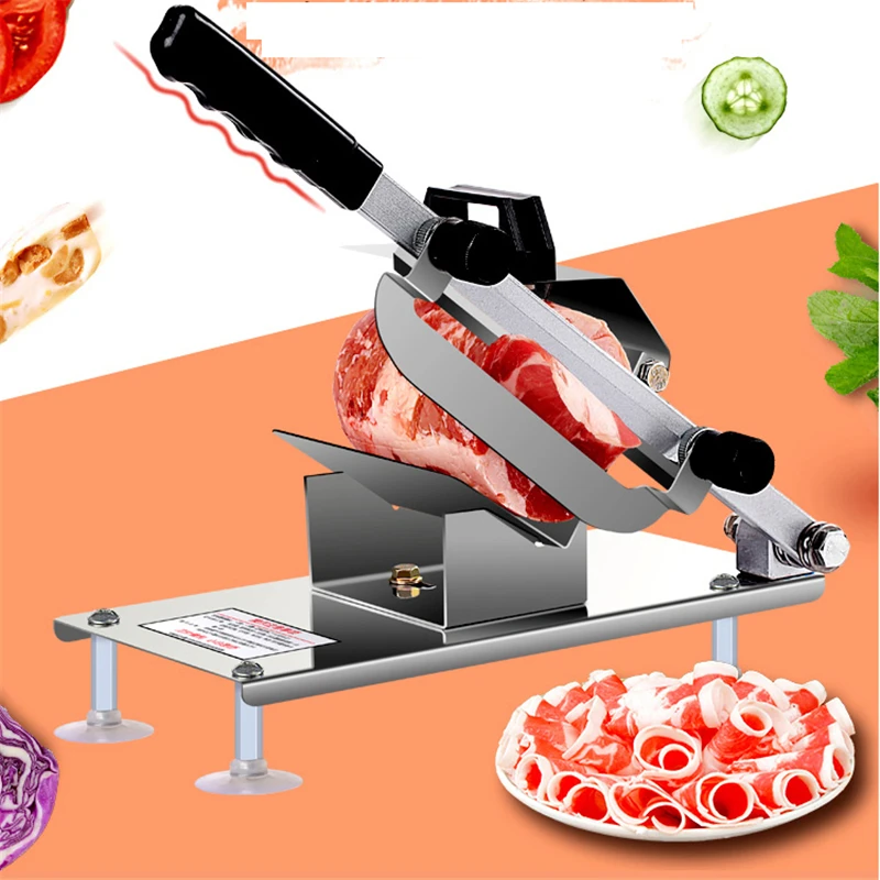 Ручная ломтерезка для мяса и овощей многофункциональная машина нарезки ягненка
