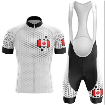 

Canada Pro Cycling Jersey Set Summer Cycling Wear Mountain Bike Clothes Bicycle Clothing MTB Bike Cycling Clothing Cycling Suit