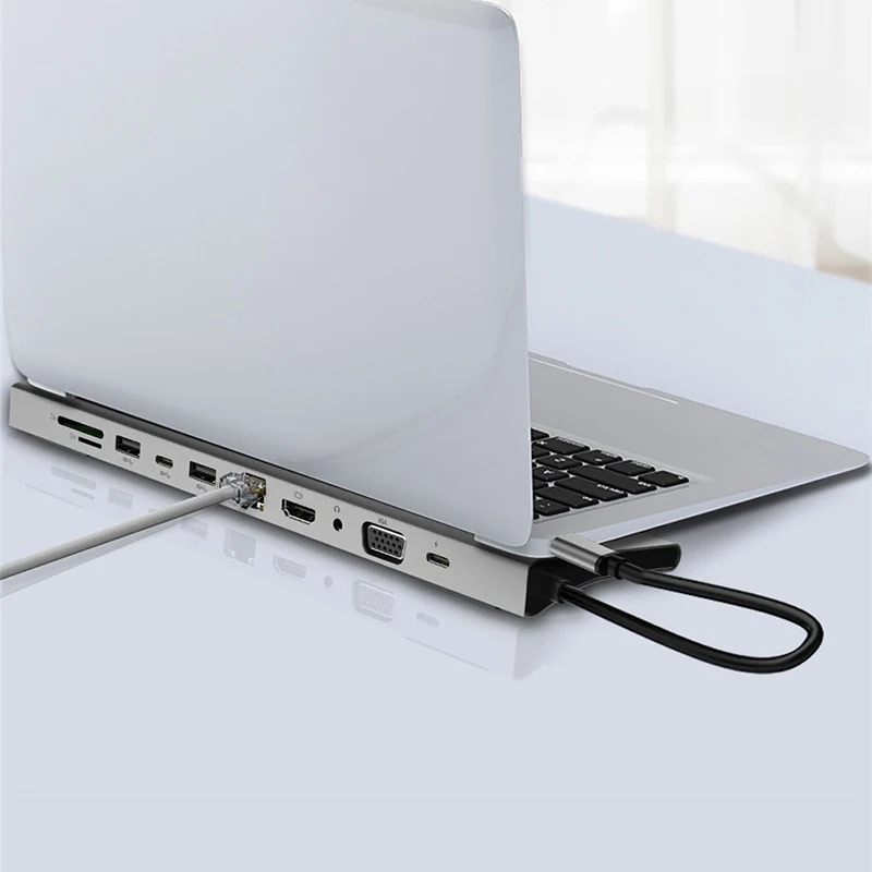 11 в 1 USB C концентратор type C концентратор для нескольких USB 3,0 HDMI адаптер док-станция USB-C type C 3,1 разветвитель 3 порта USB C концентратор для MacBook Pro