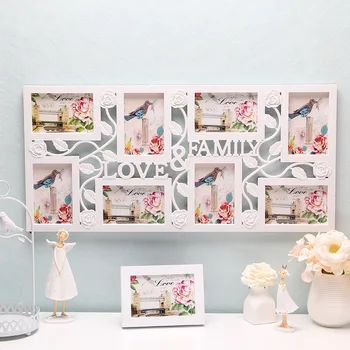 

Good Quality Hot Sale Decorations of Photo Frame Plastic Webbing Multi-frame Rectangle Dazzle-00059 Korean