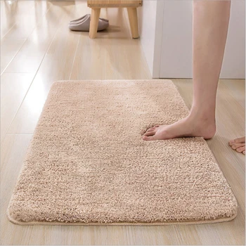 

Bathroom Carpet Short Plush Fiber Soft Comfortable Bedroom Living Room Decorating Rug