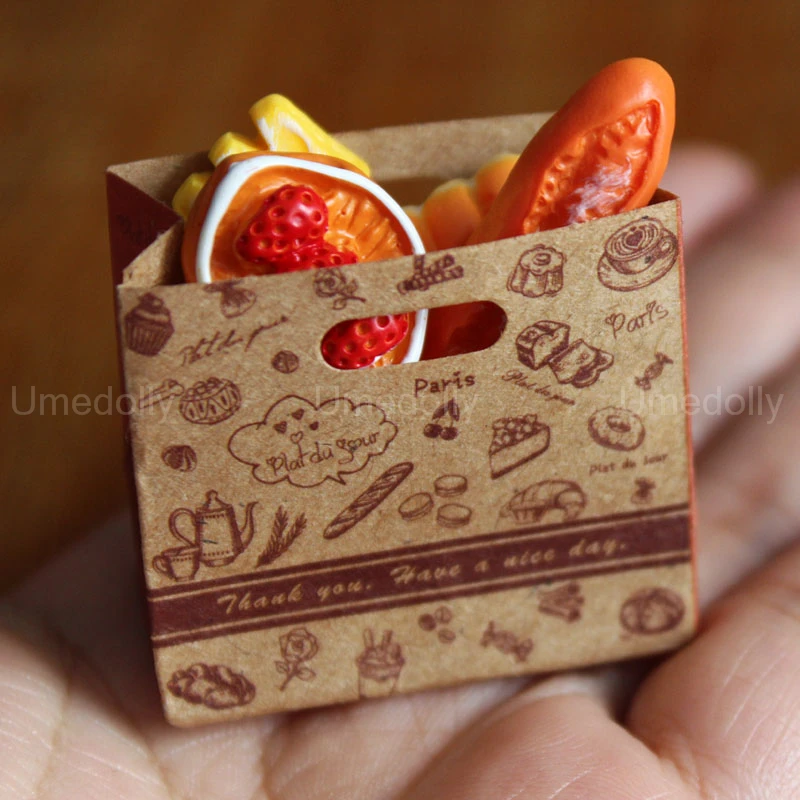 1:6 Scale Simulation Mini Bread Baguette Miniature Dollhouse Bakery Food Blyth BJD Doll Kitchen Accessories Pretend Food Toys Pretend Kitchen Toys Kitchen Toys Doll House Toys