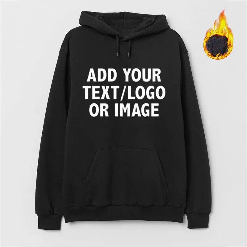

Custom Hoodies Logo Text Photo 3D Print Men Women Personalized Team Family Customize Sweatshirt Polluver Customization Clothes