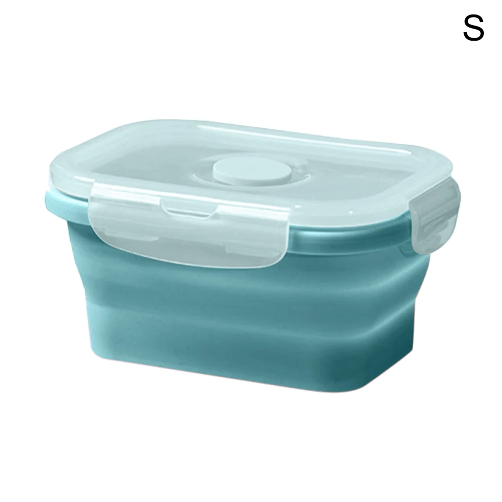 

Container Food Storage Lunch Box Foldable Wear-Resistant Cutlery Silicone Microwave Heating SNO88