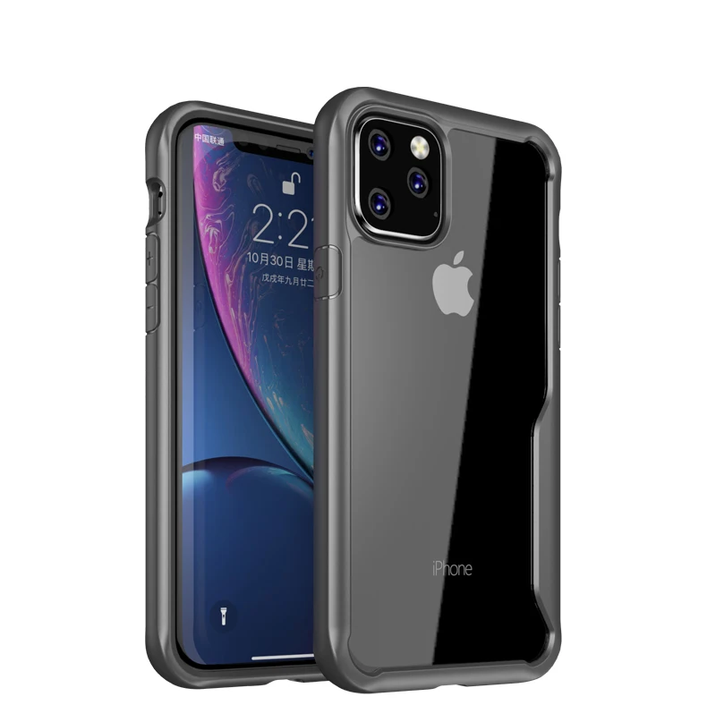 Чехол для iphone 11 IPAKY противоударный чехол Роскошный прозрачный силикон ТПЭ+ Чехлы для телефона для apple iphone 11 pro максимальный чехол