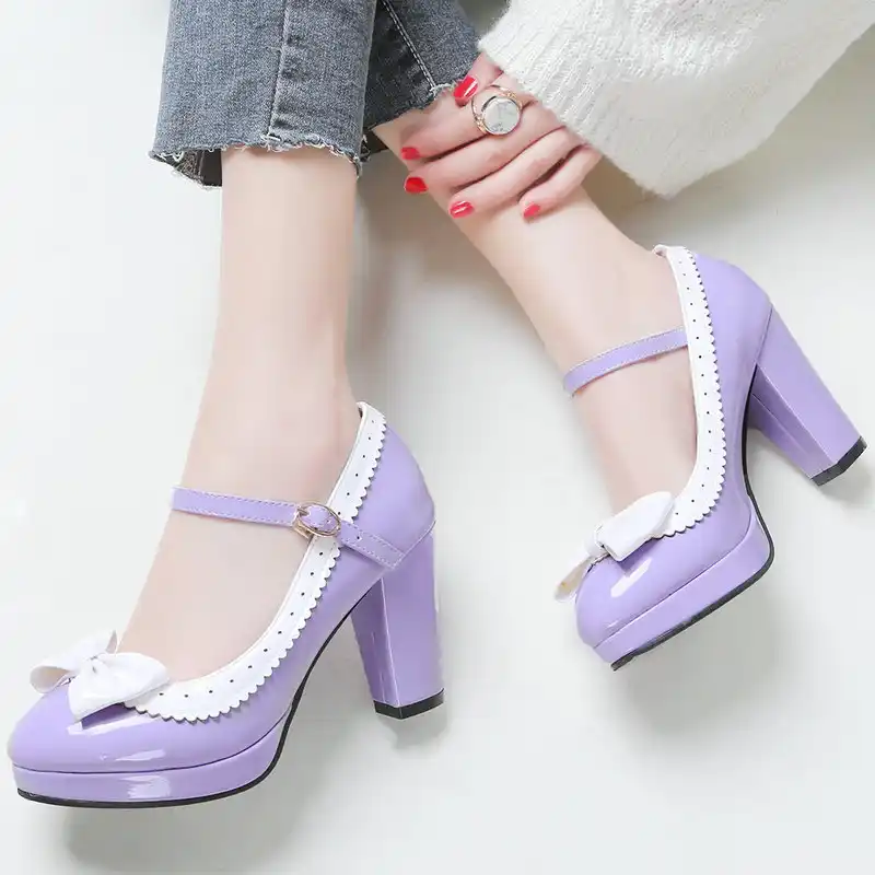 lavender mary janes