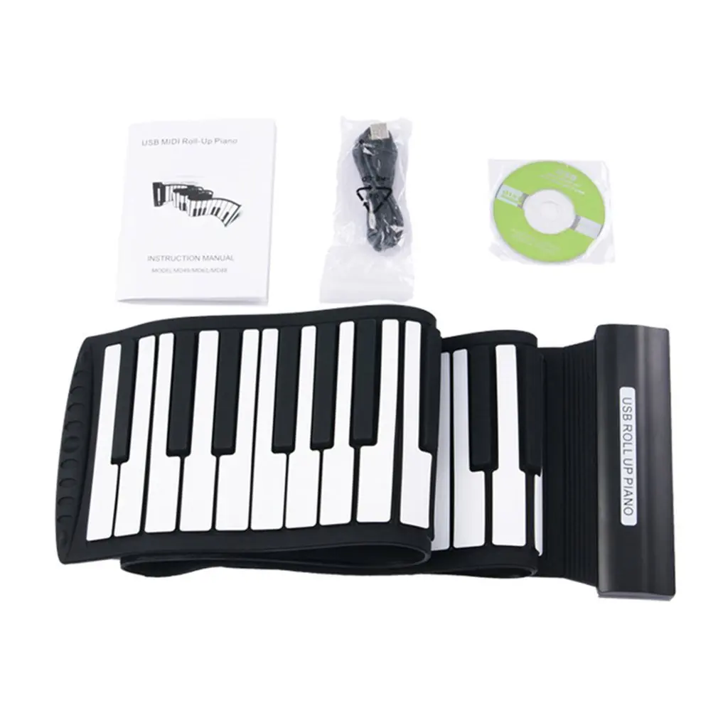 

Multi Style Portable 88 Keys Flexible Silicone Roll Up Piano Folding Electronic Keyboard for Children Student