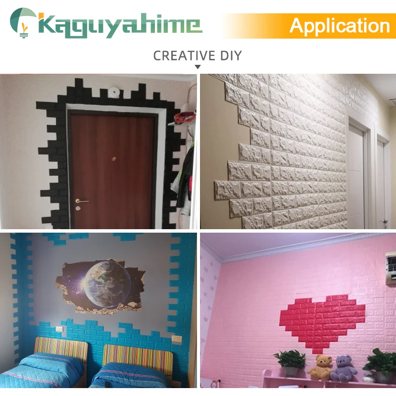 Kaguyahime 5 шт. DIY обои самоклеящиеся настенные наклейки Декор водонепроницаемый для детской комнаты кухня спальня мраморные обои кирпич