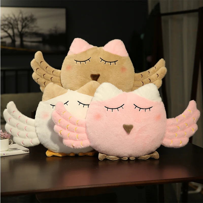 

Cute Cartoon Night Owl Plush Toy For Children Boys Girls Stuffed Animal Bird Doll Soft Baby Pillow Kids Birthday Gifts