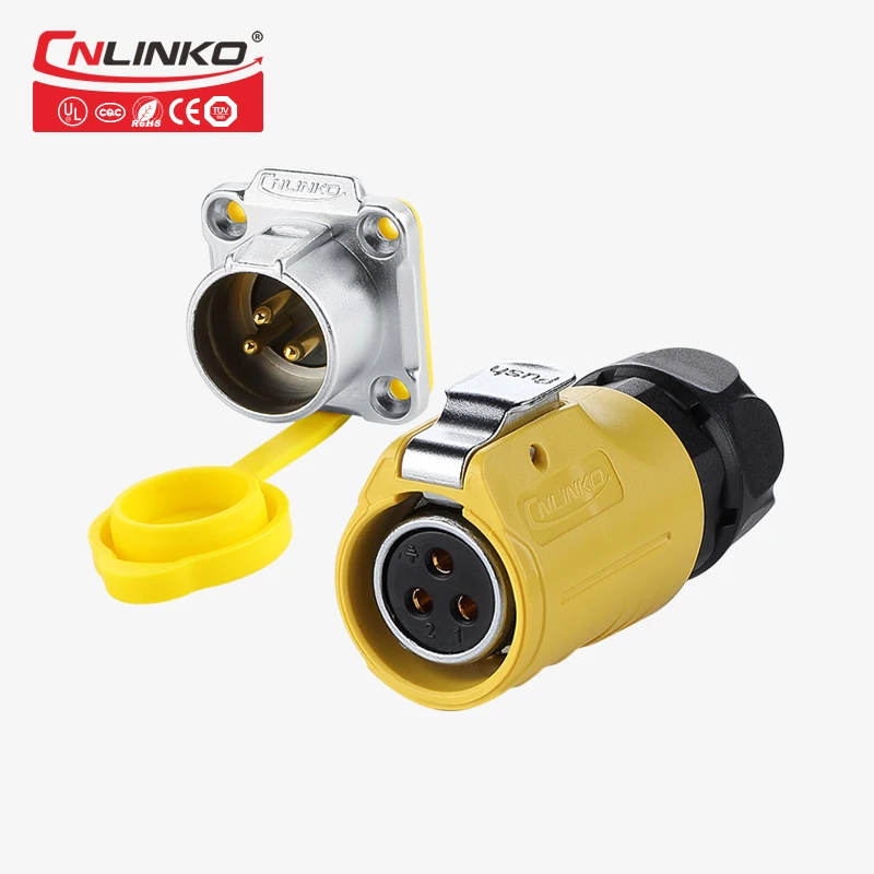 CNlinko DIN M20 2 3 4 Pin разъемы питания 5 7 9 12 промышленный штекер и гнездо адаптер сигнала