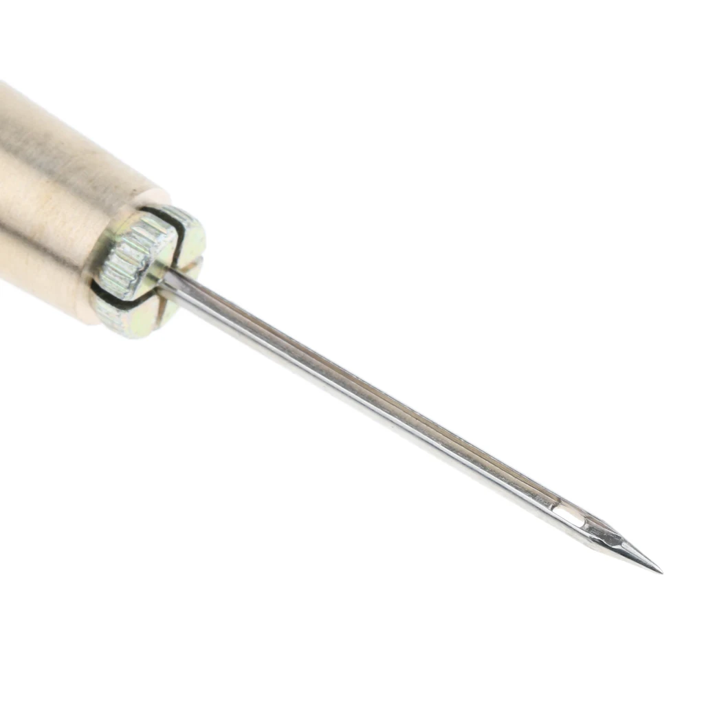 3pcs Needles Canvas Leather Sewing Awl Hand Stitcher Tools for Shoes Repair