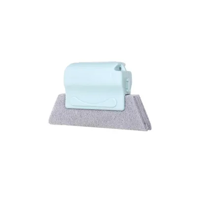 Door window crevice cleaning tool window sill cleaning groove ditch new house cleaning artifact set window track brush - Цвет: Синий