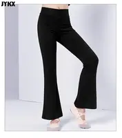 Children's Pants Dance Pants Practice Boys And Girls Slim Cotton Latin Dance Jazz Dance Black Bell Bottom Trousers 2