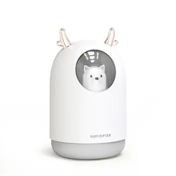 

Adoolla Mini Portable USB Charging Air Humidifier with Night Light for Car Home Office