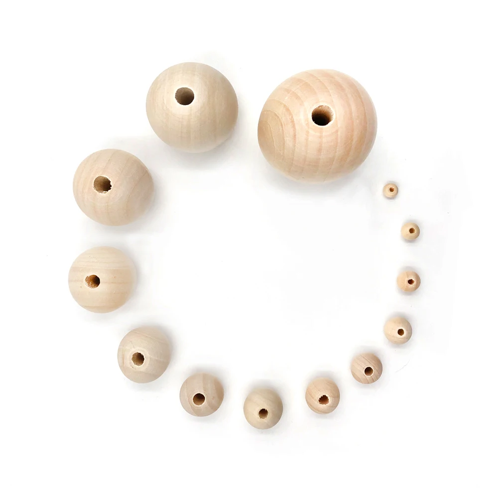 Бусины из натурального дерева 6 20 мм 50 100 шт.|spacer beads|wood spacer beadsbead wholesale |