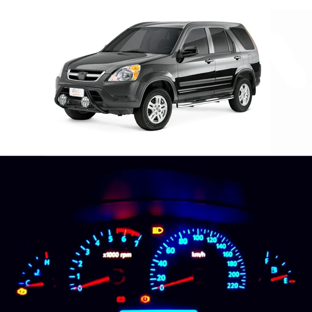 Medidor de Luz de Led Kit de Medição Tacômetro de 12v Brilhante para Painel de Instrumentos para 1996-2006 Wljh Conjunto Velocímetro Super Honda Crv Cr-v 9 Cheap Lâmpada de sinal