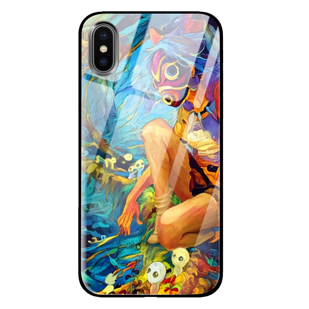 Роскошные Чехлы из закаленного стекла с рисунком из аниме для samsung Galaxy S10 S8 S9 Plus Note 8 9 - Цвет: 4