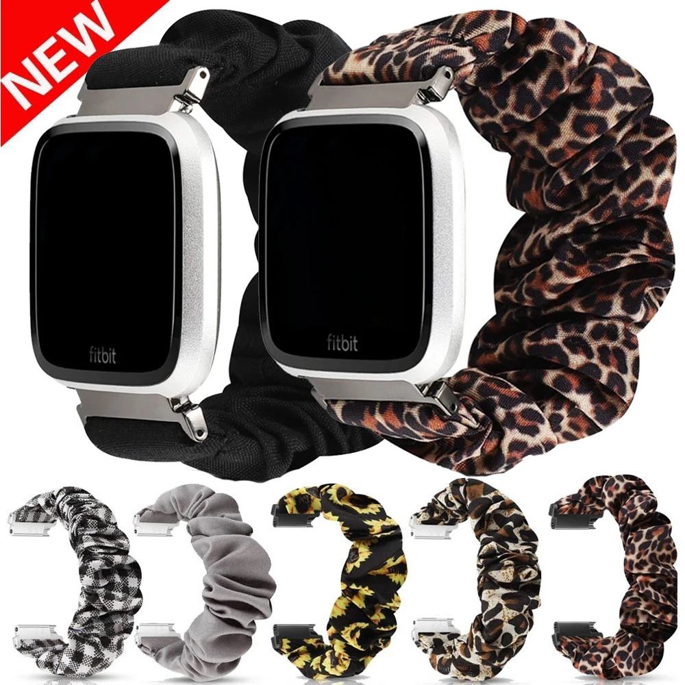 Women Scrunchie Elastic Watch Band For Fitbit Versa Casual Women Girls Strap Bracelet For Fitbit Versa 2 Fitbit Versa Lite