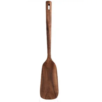 

Household Kitchen Cookware Teak Unpainted Wooden Shovel of 34cm