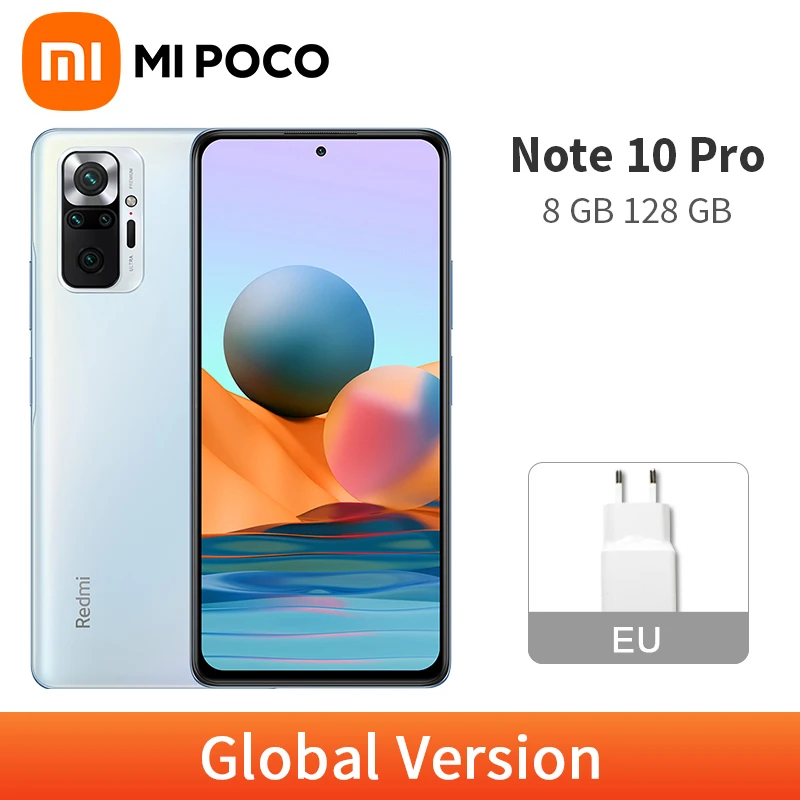 Смартфон Xiaomi Redmi Note 10 Pro 8 + 2021 ГБ 108 МП Snapdragon 128G 732 Гц AMOLED NFC 33 Вт быстрая зарядка 120 |