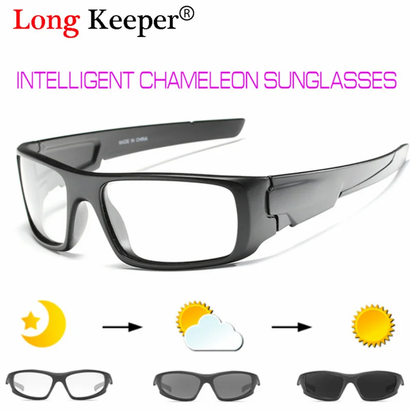 Фотохромические солнцезащитные очки Для Мужчин Поляризованные солнцезащитные очки хамелео день Ночное видение очки UV400