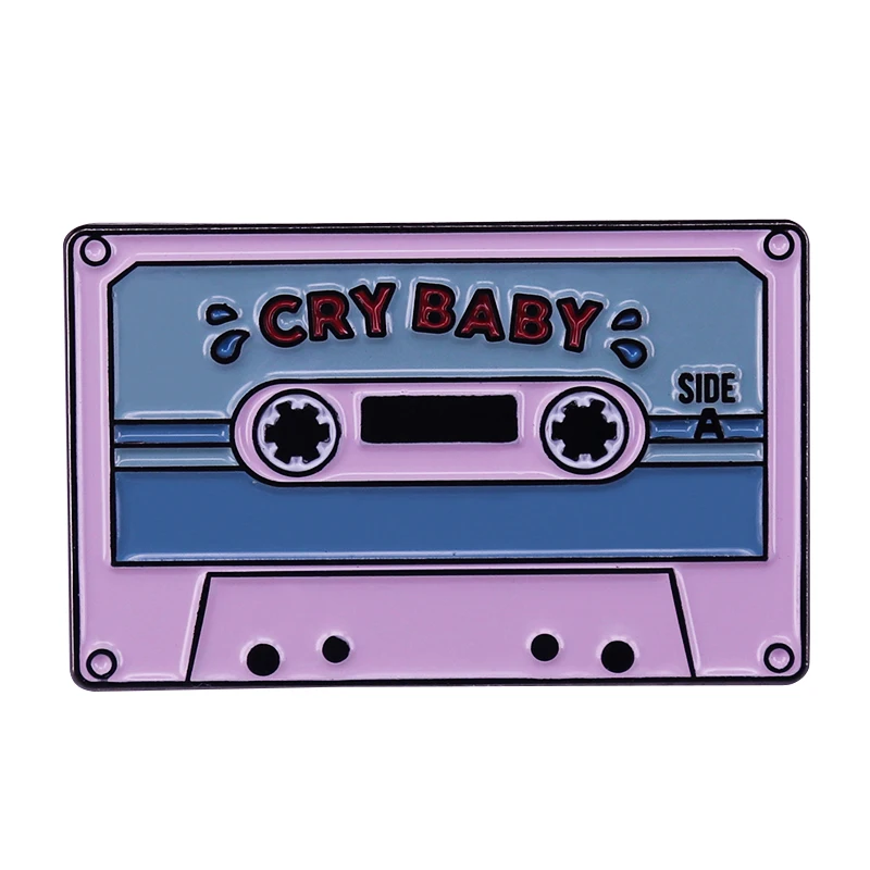Distintivo A Cassetta Cry Baby Imposta Martora Lacrime Remix Album Tape Pin Pin K Grunge Estetica Addizione