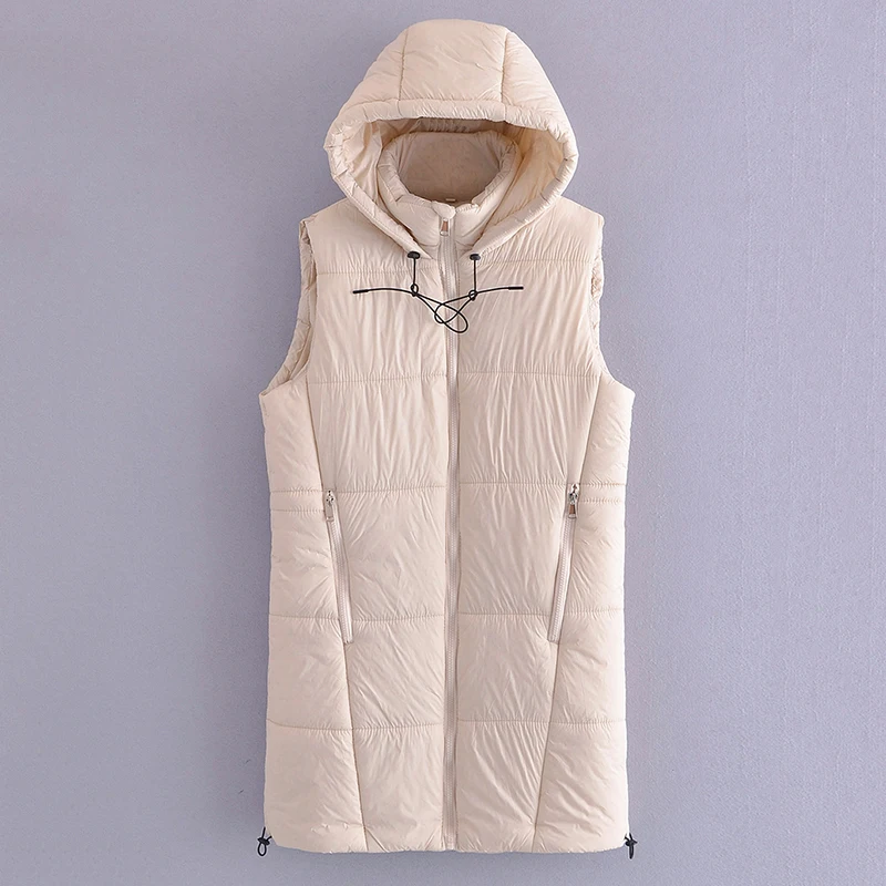 

Симпатичный зимний жилет без рукавов с хлопковой подкладкой, Женский Повседневный жилет, Женское зимнее теплое пуховое пальто