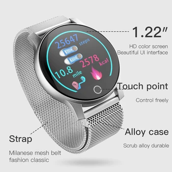 

1.22 '' full touch screen watch waterproof watch ip67 smart band sports smart wristband Heart Rate smartwatch Fitness tracker