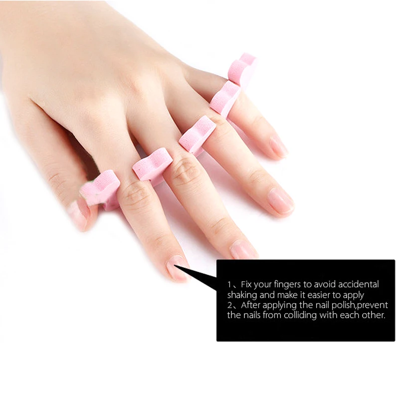 20pcs/set Sponge Toe Separator For Pedicure Manicure Nail Materiel Onglerie Fingers Separator Feet Nail Foam Orthopedic Product