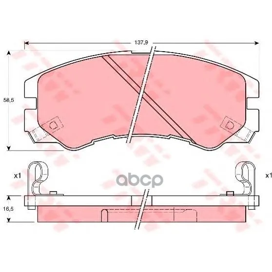 Колодки Передние Opel Monterey A, Isuzu Trooper(Ub) Gdb1186 TRW/Lucas арт. GDB1186