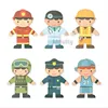 Moulty Magnetic Puzzles Bear Dress up Puzzles With Storage Case Changing 6 Suits Wooden Toys For Kids Professional Dressing Box 3