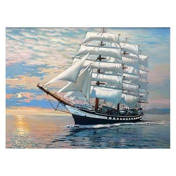 

Frameless pictures painting by numbers hand painted canvas cartoon drawing diy oil painting by numbers 40*50cm for Home Decor