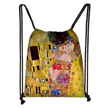 

Custom Art Picture Drawstring Daypack Kids Satchel Casual Backpack Teenager Storage Bag Women Men 32x38cm*200611-14