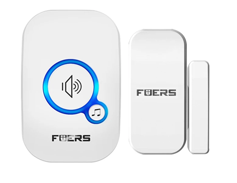 FUERS M557 беспроводной дверной звонок домашняя охранная сигнализация/Добро пожаловать умный дверной звонок 3в1 многофункциональная дверная кнопка 433 МГц простая установка
