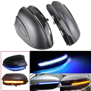 

For Volkswagen VW GOLF 6 VI MK6 GTI R line R20 Touran LED Dynamic Blue Turn Signal Blinker Side Rear-View Mirror Indicator Light