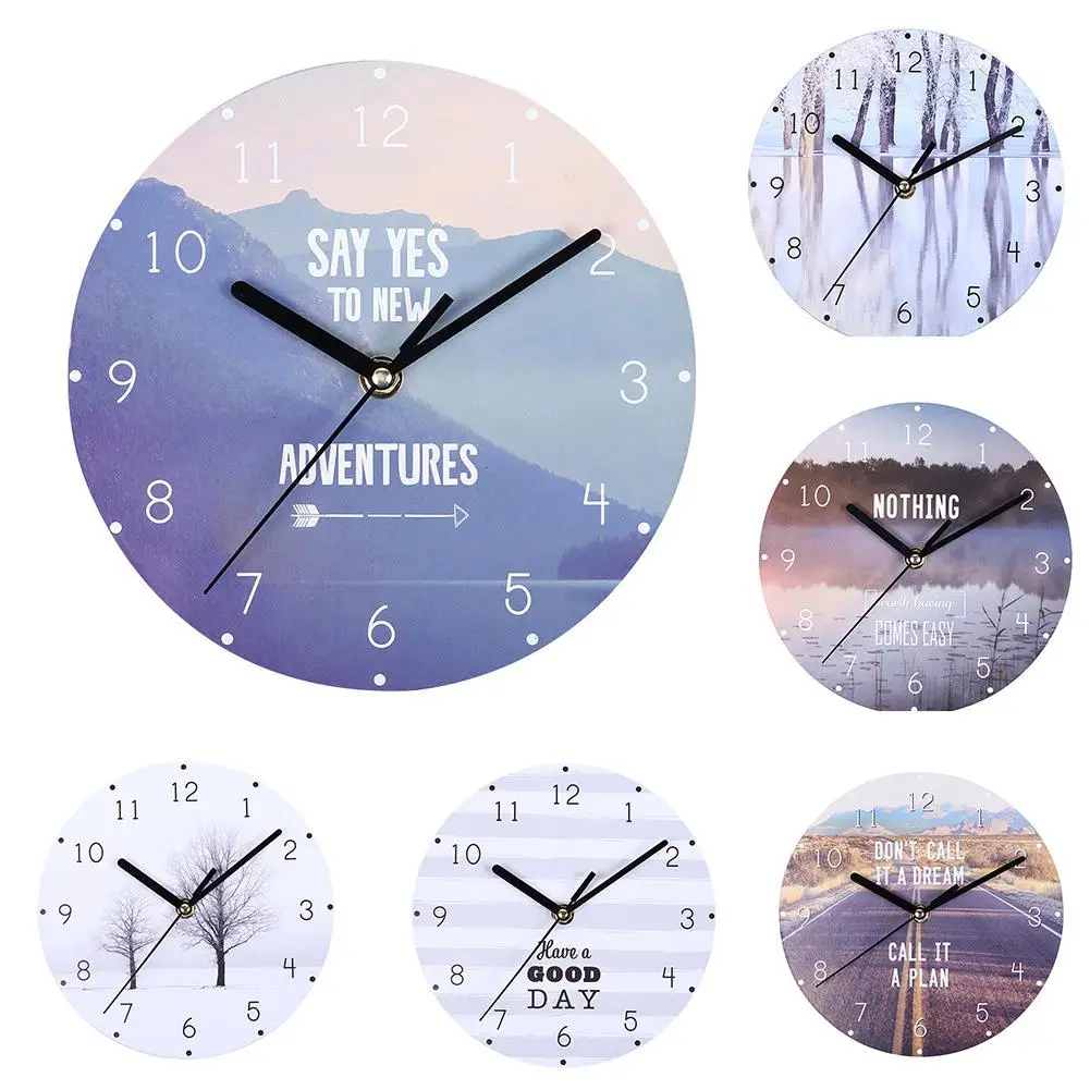 

DishyKooker Home Decoration Wall Clock Living Room Bedroom Clock Self-provided AA Battery